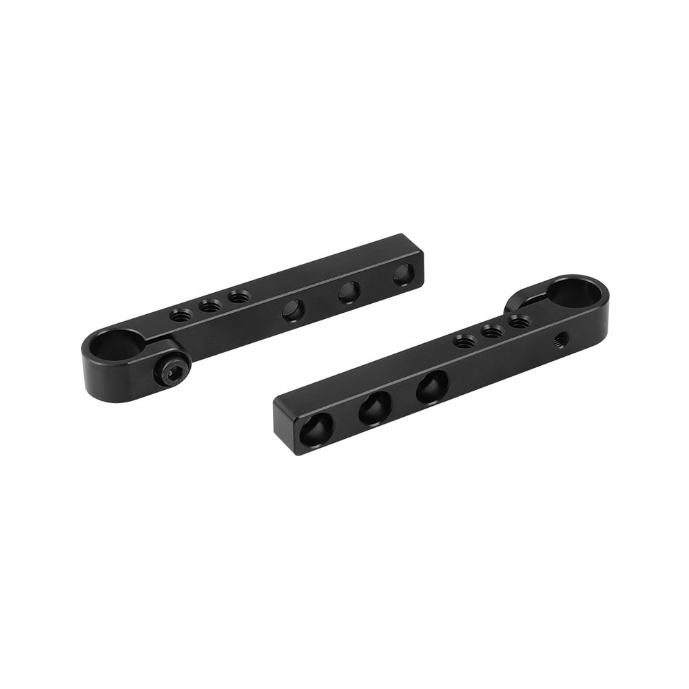 CAMVATE 106mm Aluminum Cross Bar Replacement Part With 15mm Single Rod Adapter For DIY Camera Cage Rig (A Pair)