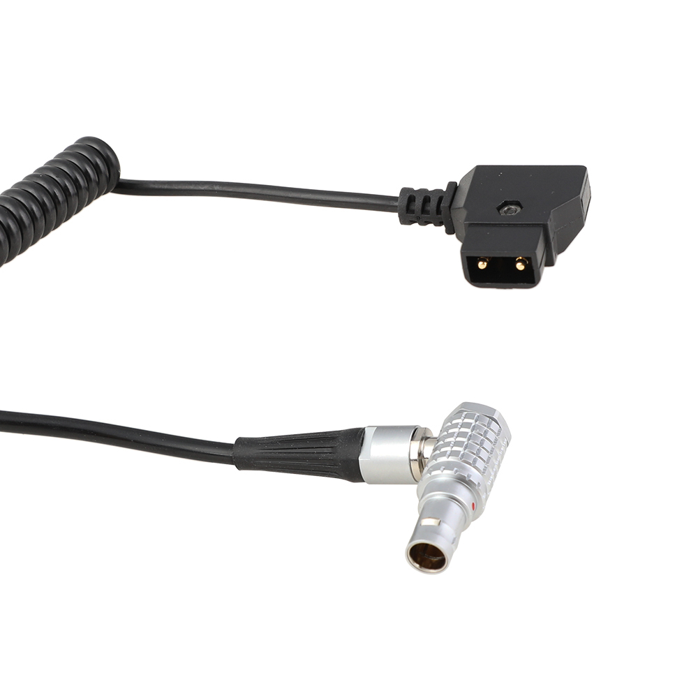 CAMVATE Coiled D-Tap To 4 Pin Power Cable For Wireless Transmission Systems