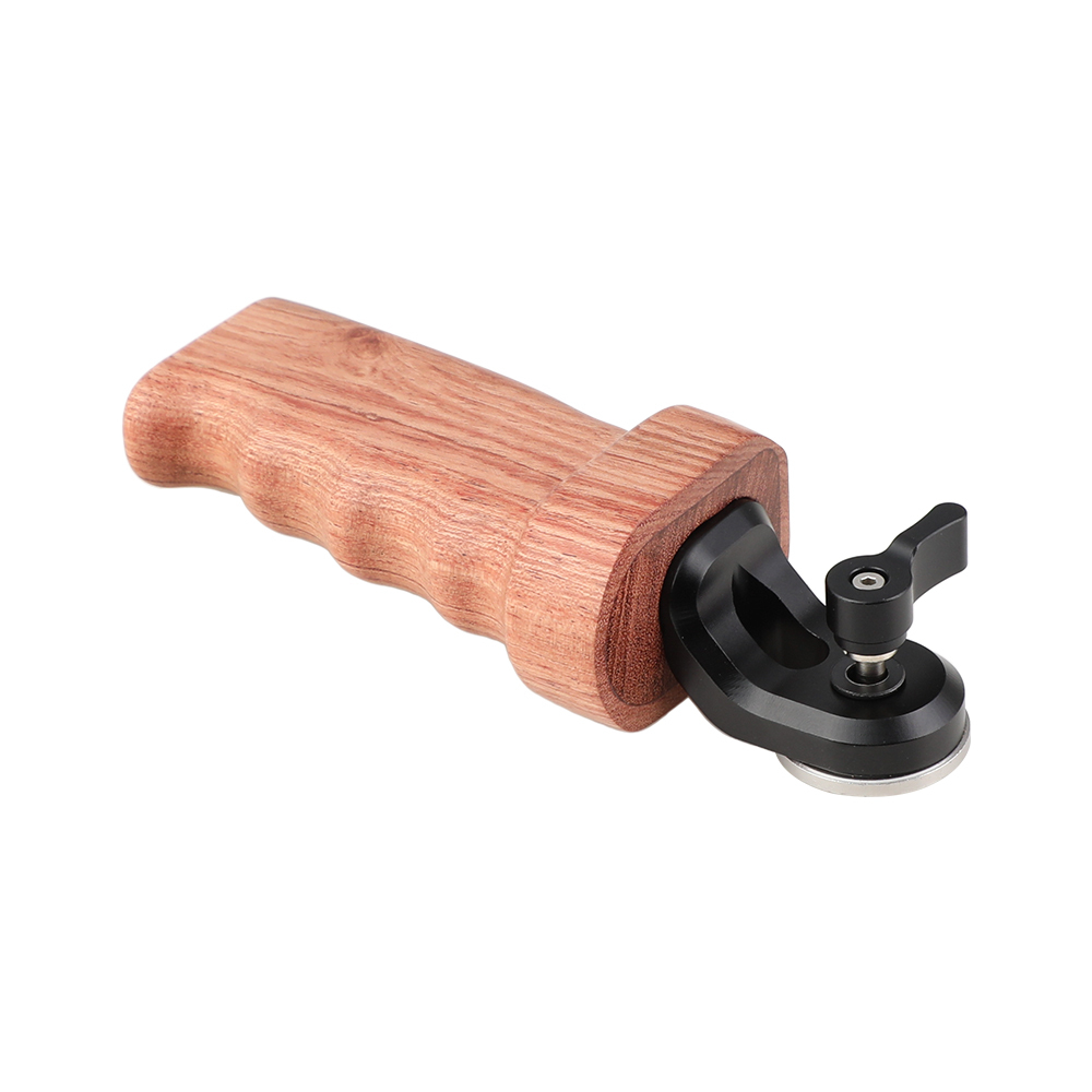 CAMVATE Wooden Grip (Right Hand Side) With Top ARRI Rosette M6 Thread Connection For DLSR Camera Shoulder Mount Rig
