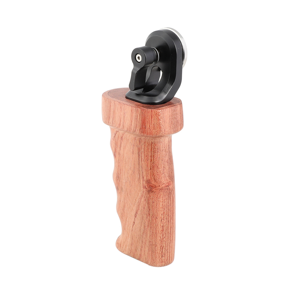 CAMVATE Wooden Grip (Left Hand Side) With Top ARRI Rosette M6 Thread Connection For DLSR Camera Shoulder Mount Rig