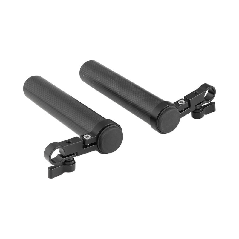 CAMVATE Handgrip Carbon Fiber Made With 15mm Rod Adapter Connection For Monitor Cage Rig (A Pair)
