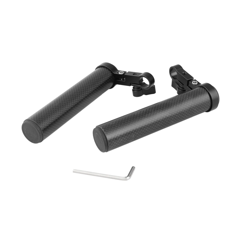 CAMVATE Handgrip Carbon Fiber Made With 15mm Rod Adapter Connection For Monitor Cage Rig (A Pair)