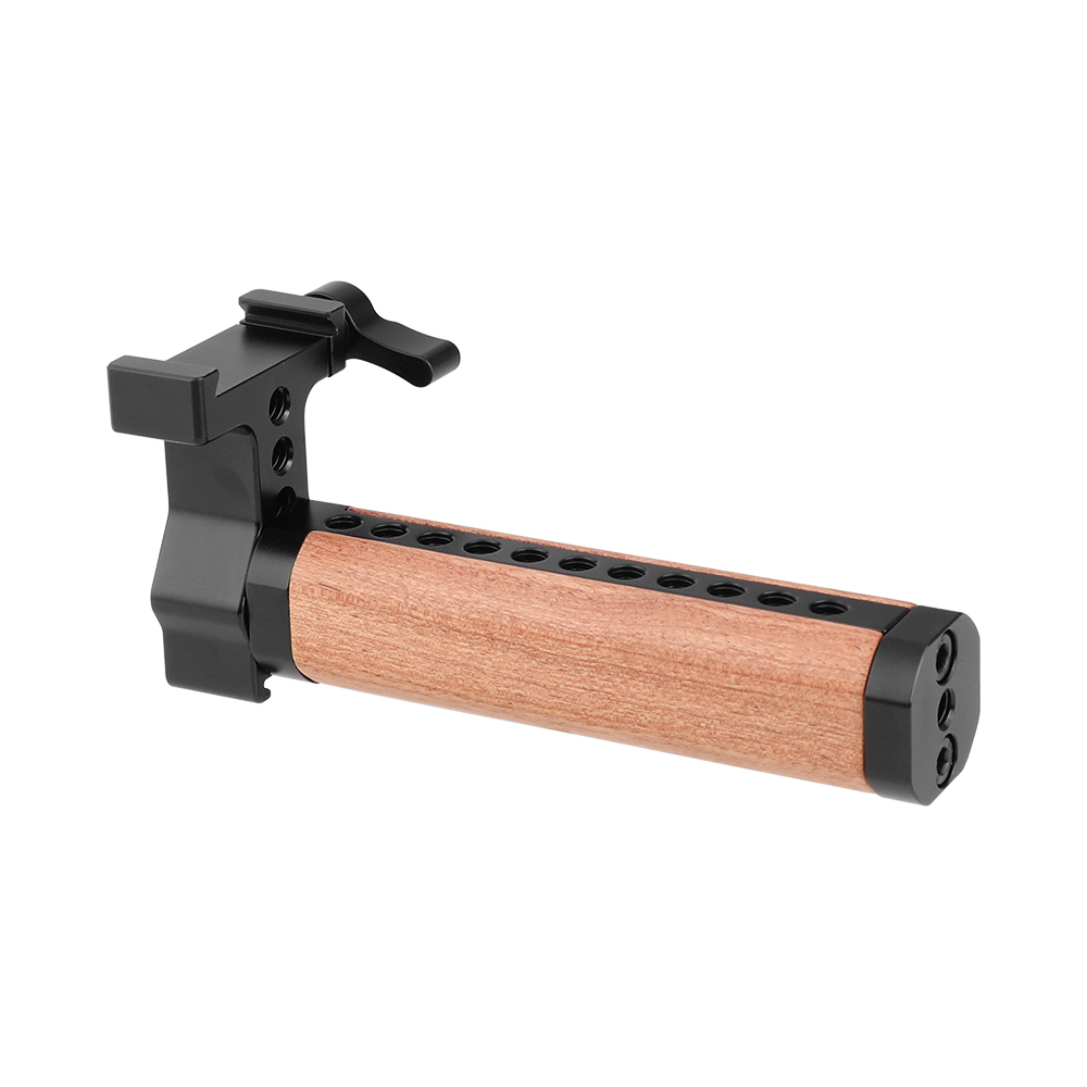 CAMVATE Quick Release Handle Grip (Wooden) With ARCA-Swiss Quickset Adapter For DSLR Camera Cage Kit