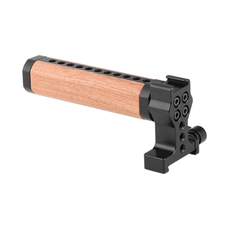 CAMVATE Quick Release Handle Grip (Wooden) With ARCA-Swiss Quickset Adapter For DSLR Camera Cage Kit