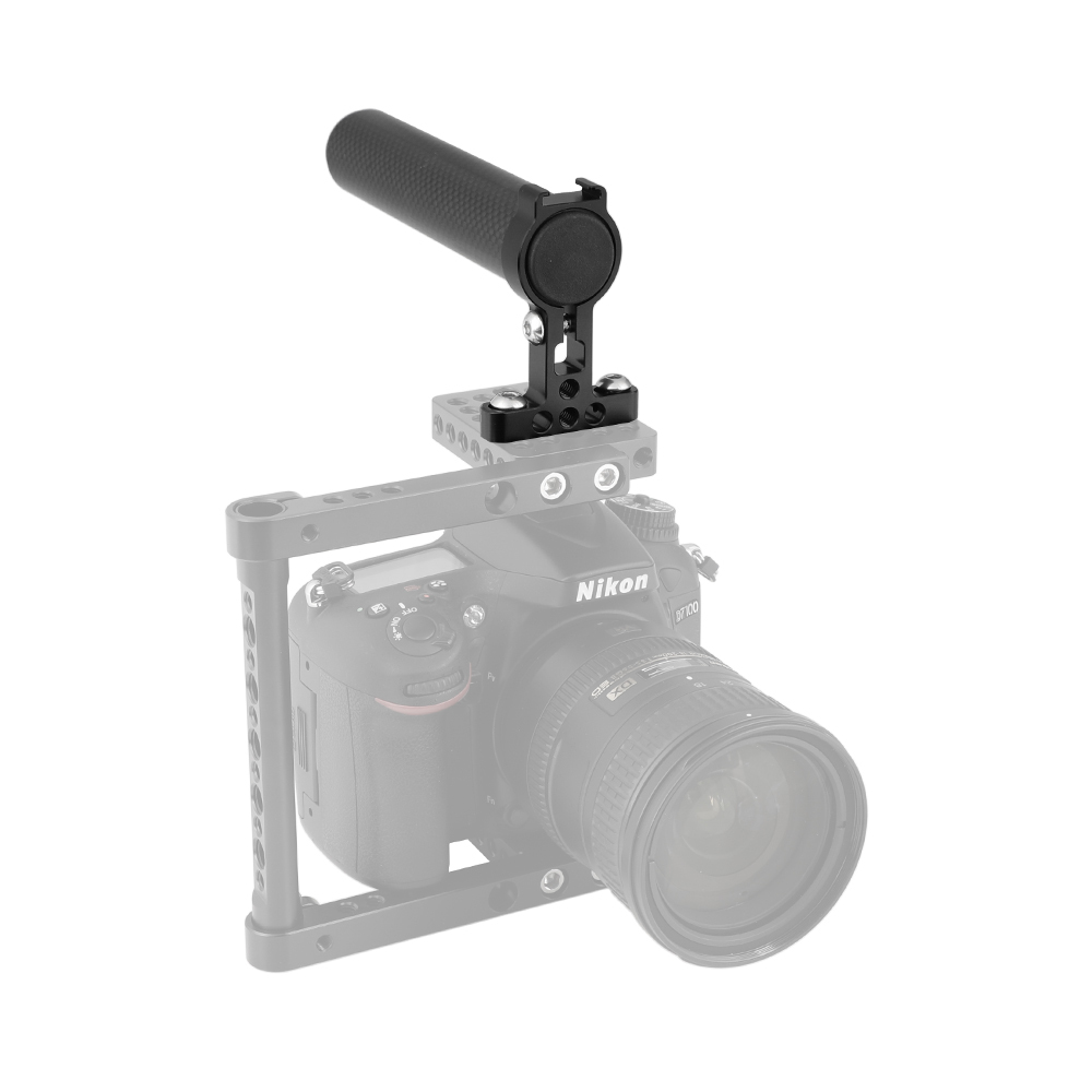 CAMVATE Top Hand Grip (Carbon Fiber Made) With 1/4"-20 Mounting Points & Shoe Mount For DSLR Camera Cage Kit
