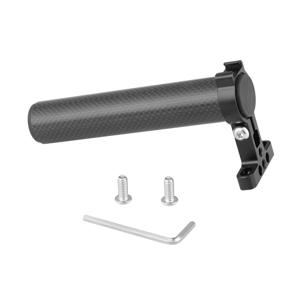 CAMVATE Top Hand Grip (Carbon Fiber Made) With 1/4"-20 Mounting Points & Shoe Mount For DSLR Camera Cage Kit