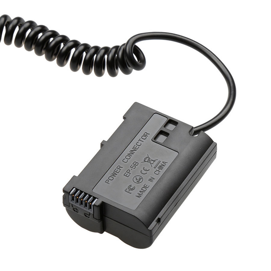 CAMVATE Nikon EN-EL15 Dummy Battery to 2.1mm DC Cable