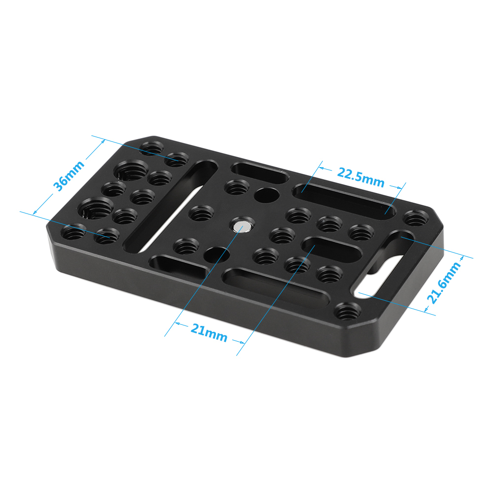 CAMVATE Multipurpose Cheese Plate Extension Platform With 1/4" & 3/8" Threads & Mounting Grooves