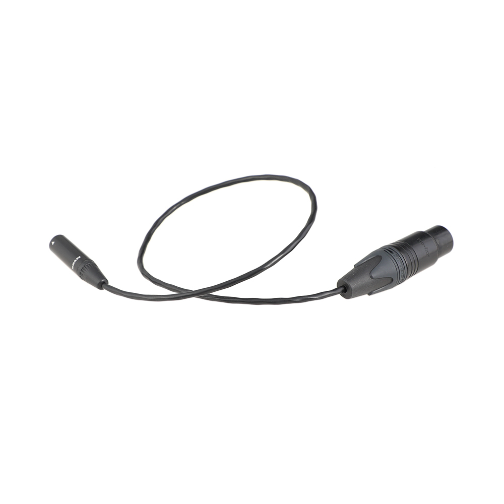 CAMVATE Mini 3pin XLR Male To Full 3pin XLR Female Cable For BMPCC4K
