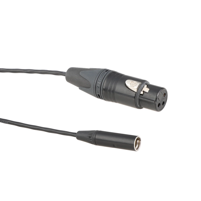 CAMVATE Mini 3pin XLR Male To Full 3pin XLR Female Cable For BMPCC4K