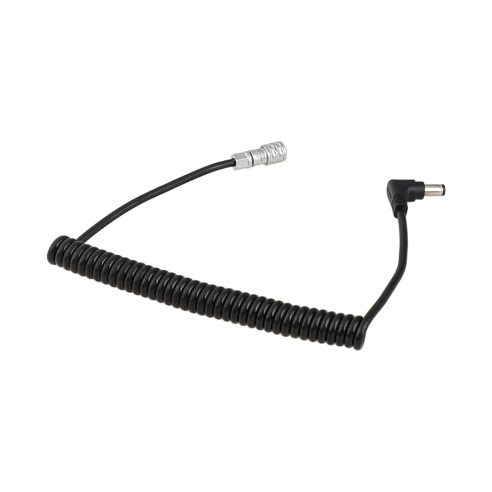 CAMVATE Coiled 2.5mm DC Male Barrel Power Cable For BMPCC 4K