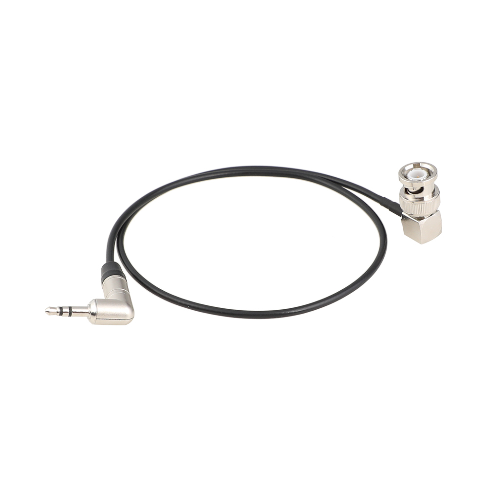 CAMVATE Right-angle BNC to 3.5mm Mini Jack Timecode Cable