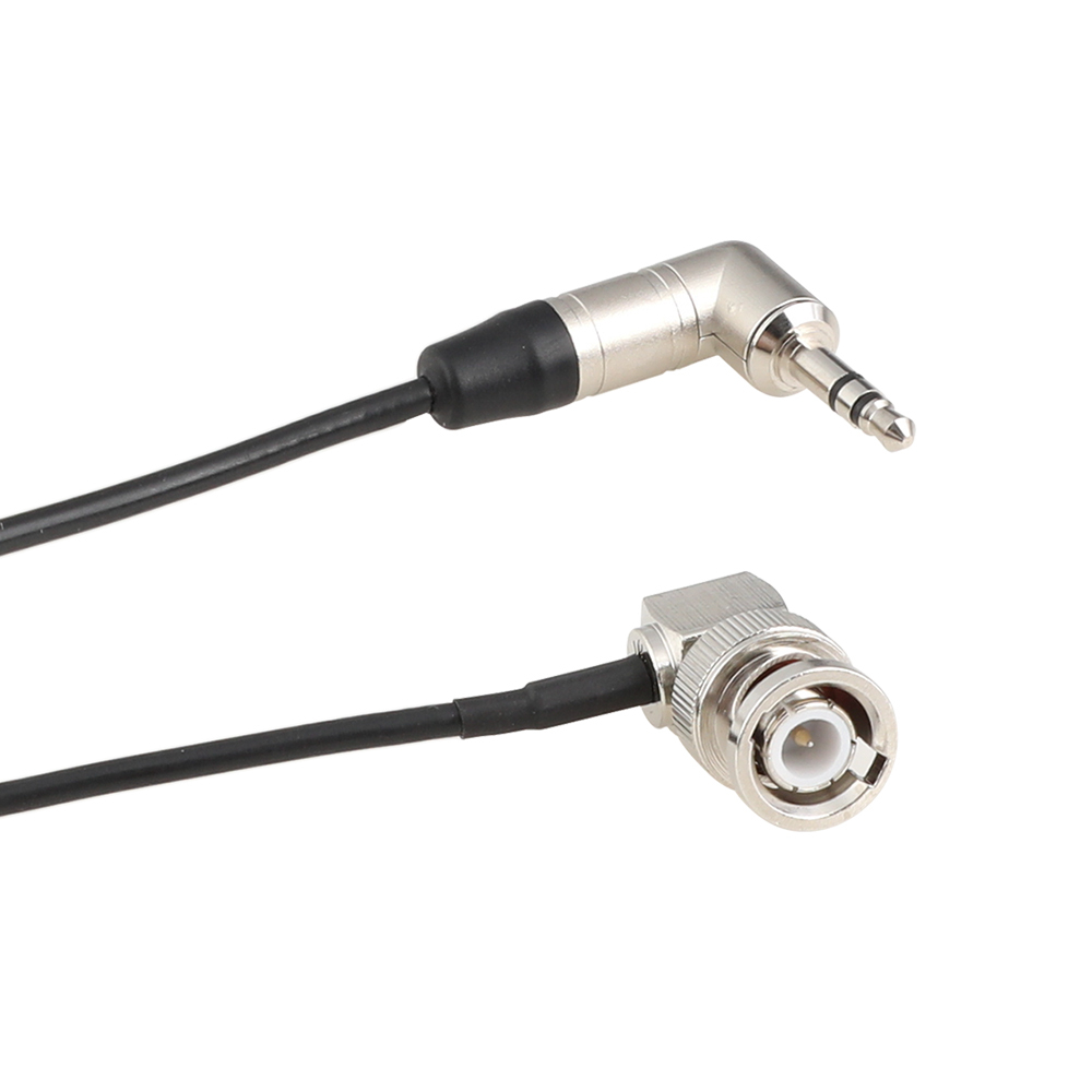 CAMVATE Right-angle BNC to 3.5mm Mini Jack Timecode Cable