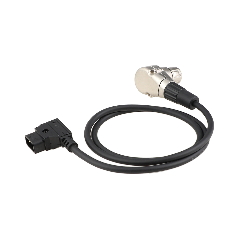 CAMVATE D-Tap To Right Angle 4-Pin XLR Power Cable