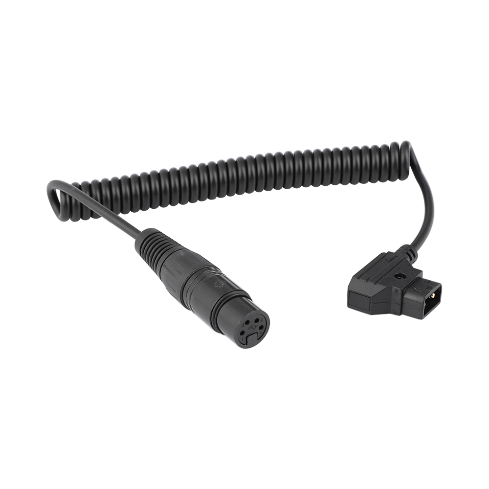 CAMVATE D-Tap To 4-Pin XLR Coiled Power Cable