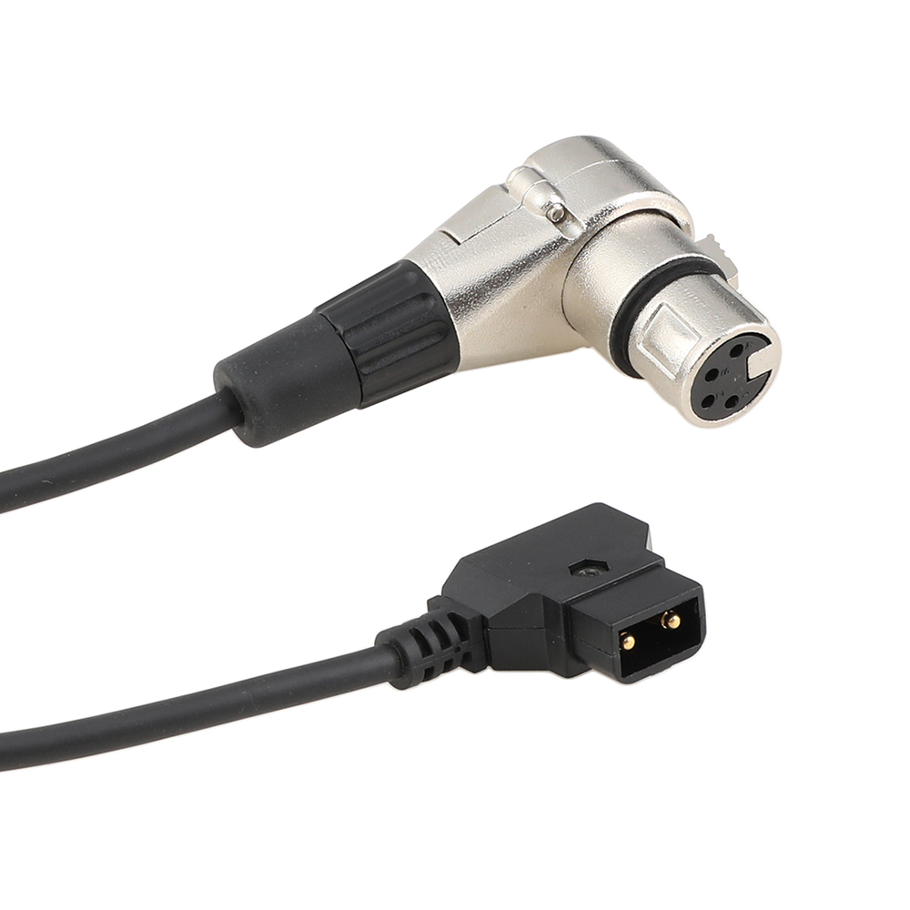 CAMVATE D-Tap To Right Angle 4-Pin XLR Power Cable