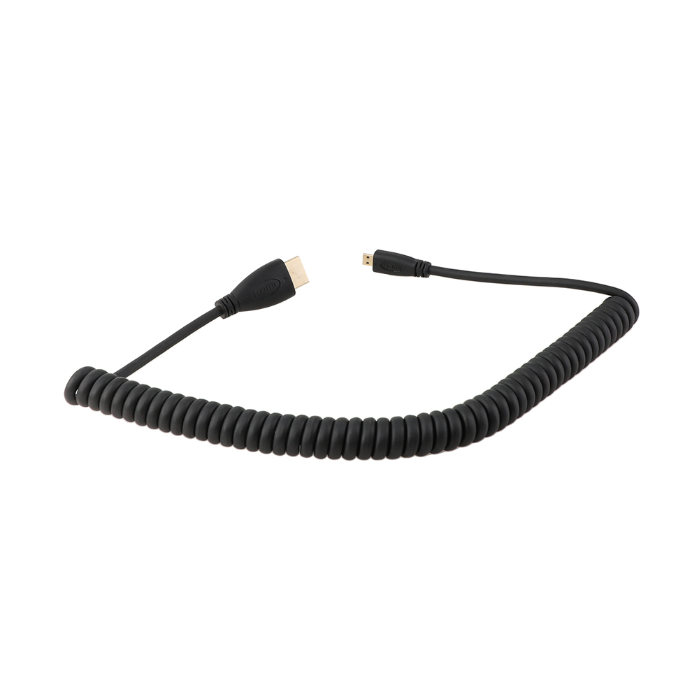 CAMVATE Micro To Full HDMI Coiled Cable