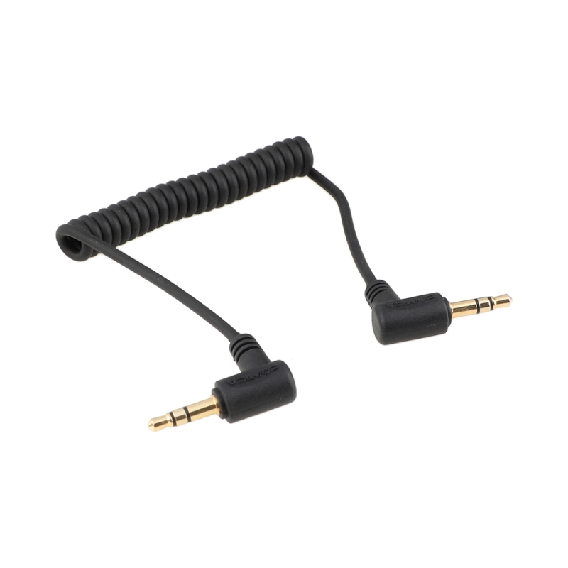 CAMVATE Right-Angle 3.5mm TRS Coiled Cable