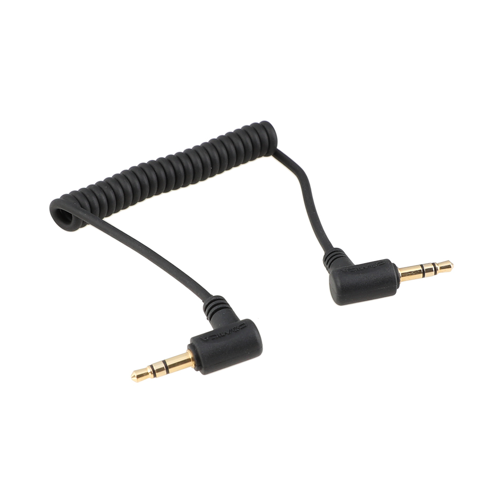 CAMVATE Right-Angle 3.5mm TRS Coiled Cable