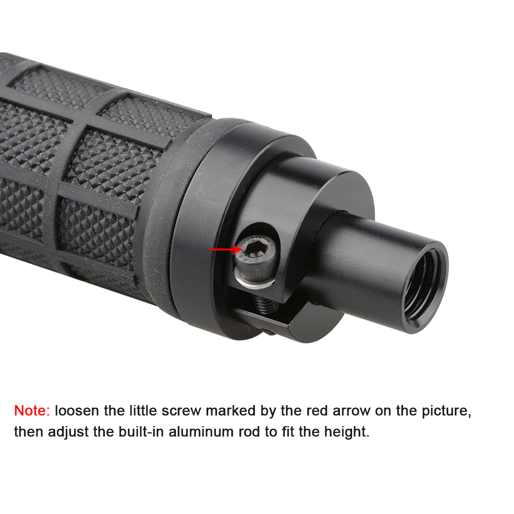 CAMVATE Rubber-covered Handle Grip (A Pair) With Either End 15mm Rod Connection For DSLR Camera DIY Cage Kit