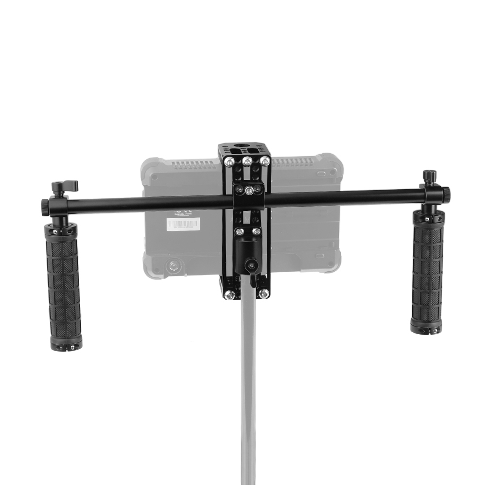 CAMVATE DIY Monitor Cage Kit With Dual Rubber-covered Handgrip & Light Stand Head