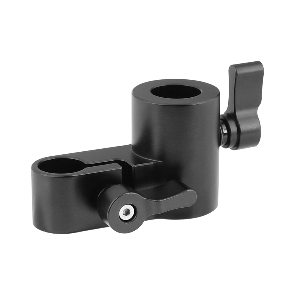 CAMVATE Light Stand Head (Internal Column Diameter 16mm) With 15mm Single Rod Clamp Adapter