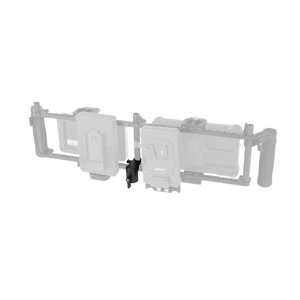 CAMVATE Light Stand Head (Internal Column Diameter 16mm) With 15mm Single Rod Clamp Adapter