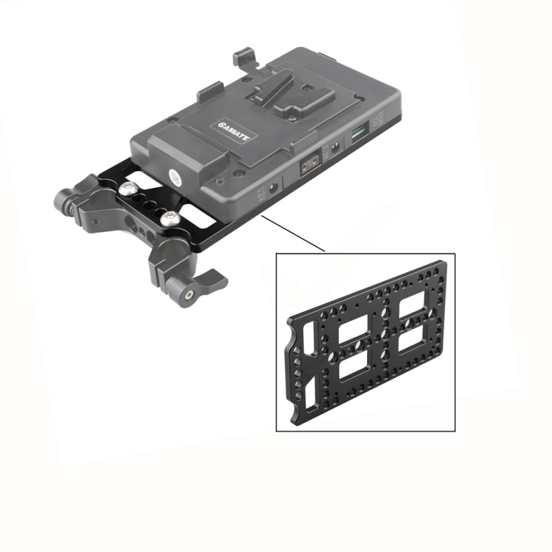 CAMVATE Versatile Cheese Plate Battery Backboard Plate For V Lock Mount Power Splitter