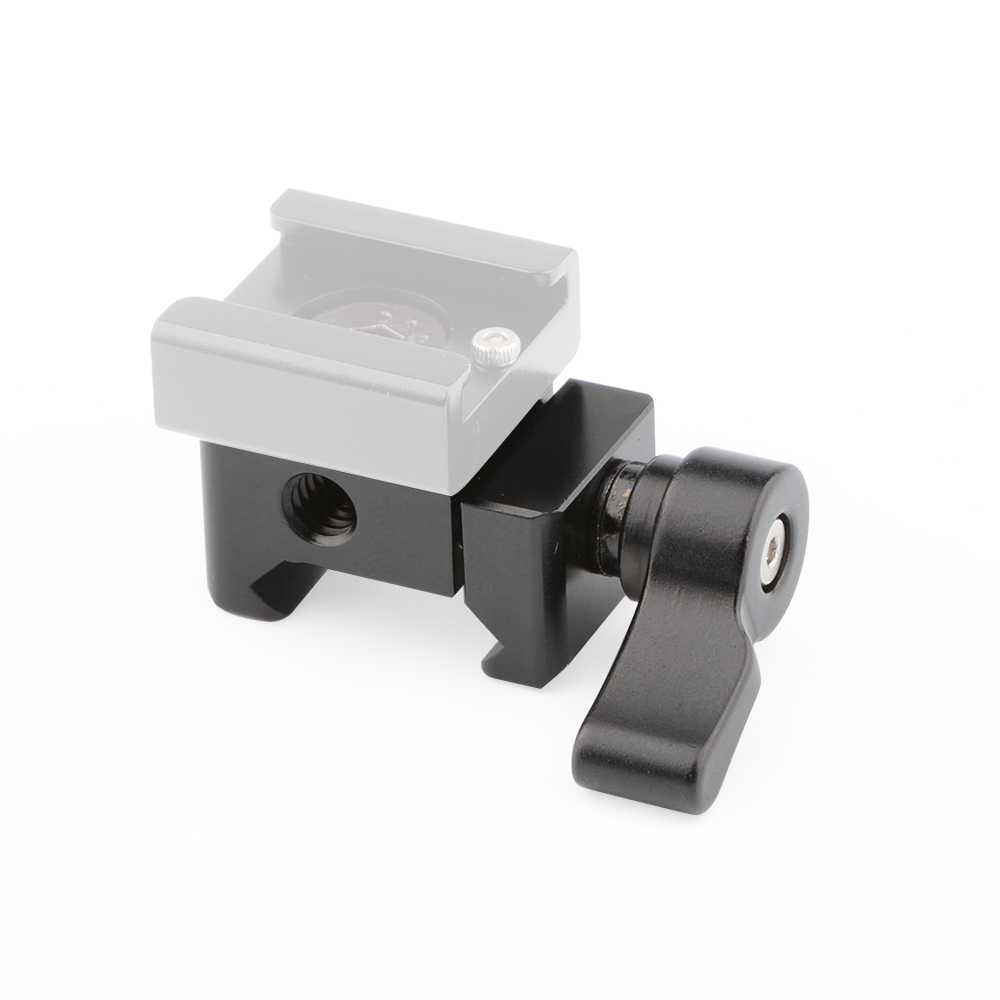 CAMVATE Standard NATO Rail Clamp Quick Release Swat Rail Clamp With 1/4"-20 Mounting Points