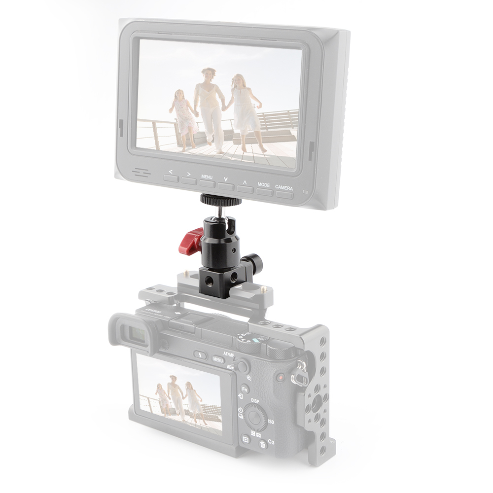 CAMVATE Standard NATO Clamp + 1/4"-20 Ball Head For DSLR Camera Monitor Accessory