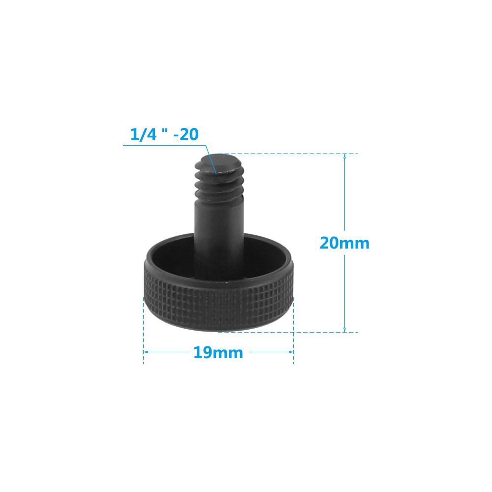 CAMVATE 1/4"-20 Male Thread Screw Plug For DJI OSMO Stabilizer Gimbal External Extention Accessory (5 Pieces) 