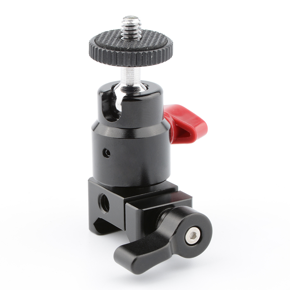 CAMVATE Standard NATO Clamp + 1/4"-20 Ball Head For DSLR Camera Monitor Accessory