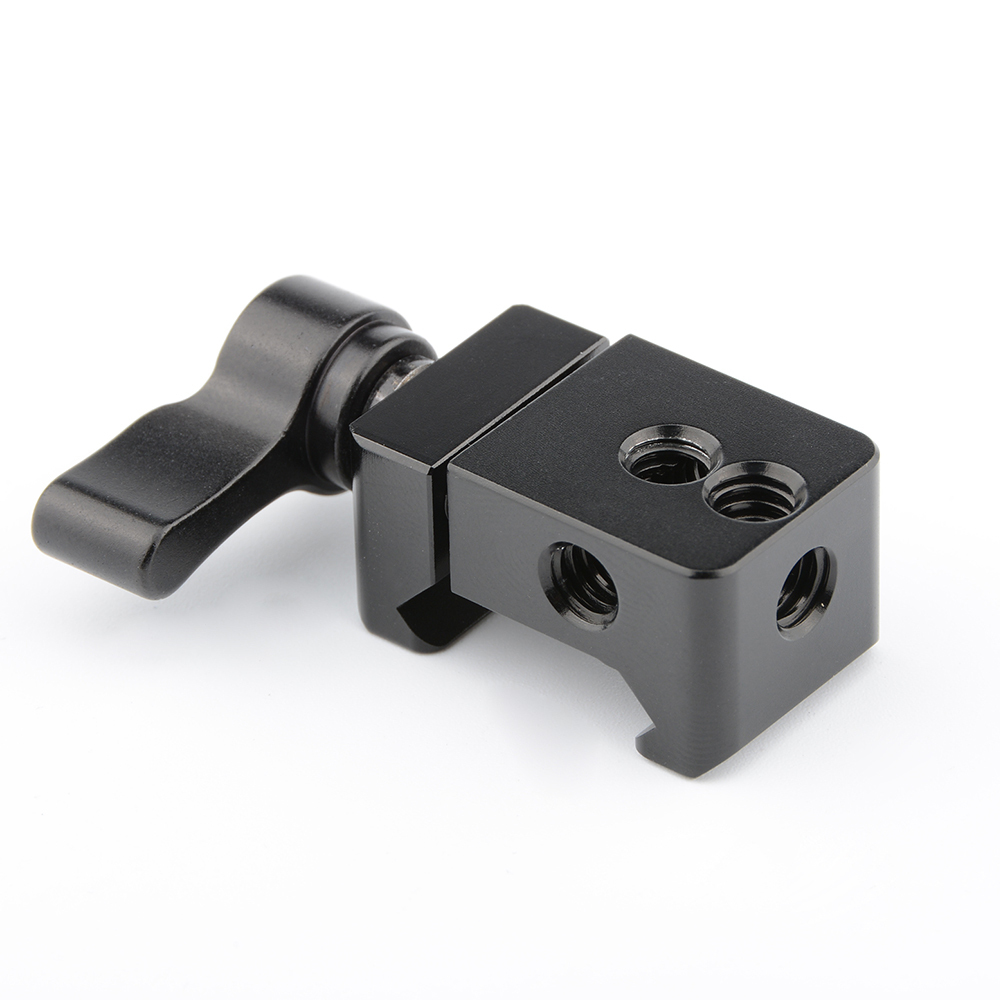 CAMVATE Standard NATO Rail Clamp Quick Release Swat Rail Clamp With 1/4"-20 Mounting Points