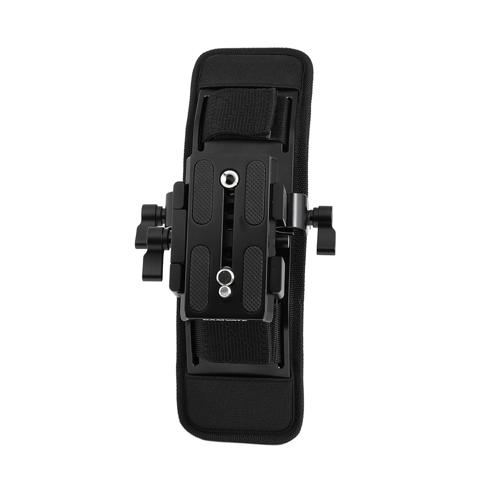 CAMVATE Pro Shoulder Mount With Manfrotto Quick Release Plate Assembly & Adjustable 15mm Railblock