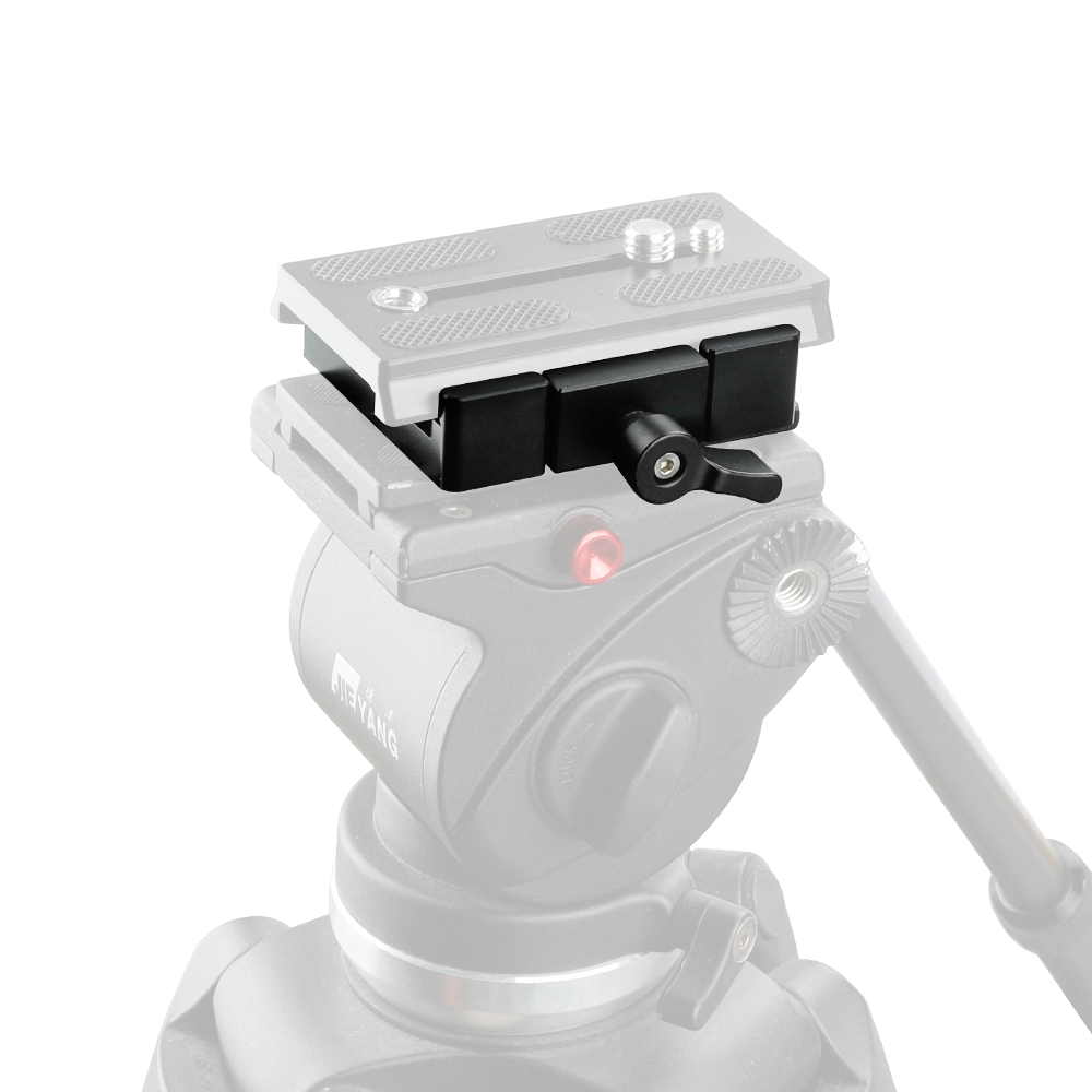 CAMVATE Manfrotto Quick Release Adapter Baseplate Slide-in Style For Padded Shoulder Mount & Manfrotto 577 / 501 Tripod