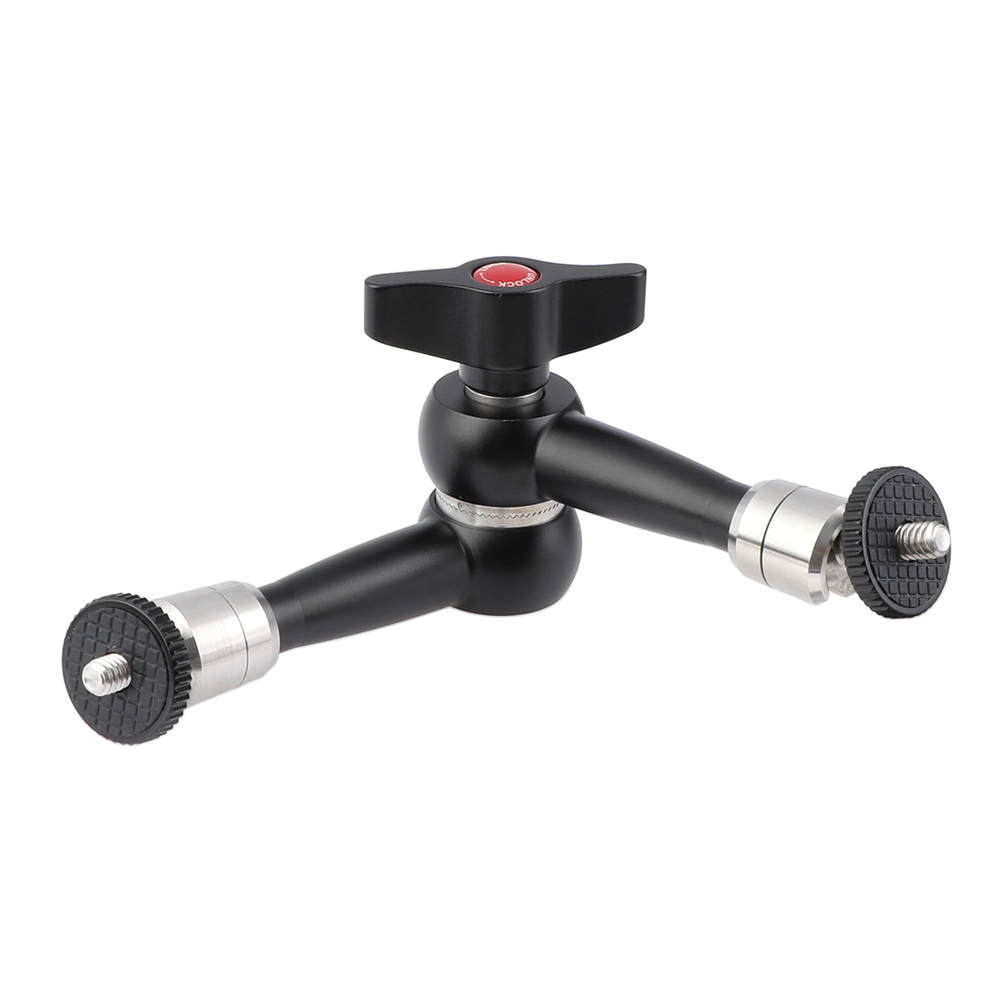CAMVATE Articulated Magic Arm With Double 1/4" Thread Screw Mounts For Extending DSLR Camera Accessories