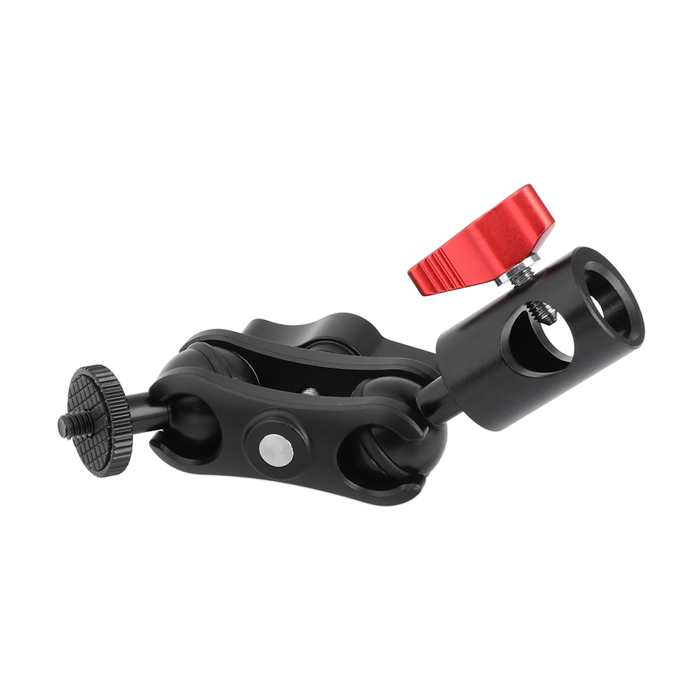 CAMVATE Multi-purpose Magic Arm Double Ball Head With 1/4"-20 Thread Screw Mount & Light Stand Head