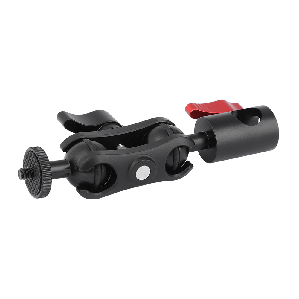 CAMVATE Multi-purpose Magic Arm Double Ball Head With 1/4"-20 Thread Screw Mount & Light Stand Head
