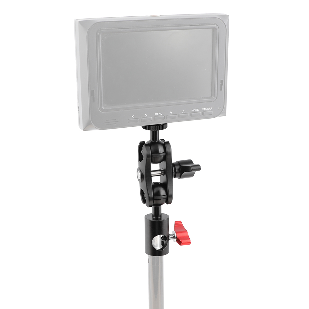 CAMVATE Versatile Magic Arm With 1/4" Male Thread Ball Head + Light Stand Head + 1/4" Thumbscrew With Locating Pins