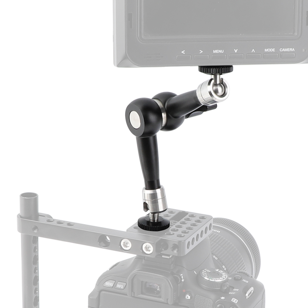 CAMVATE Articulated Magic Arm With Double 1/4" Thread Screw Mounts For Extending DSLR Camera Accessories