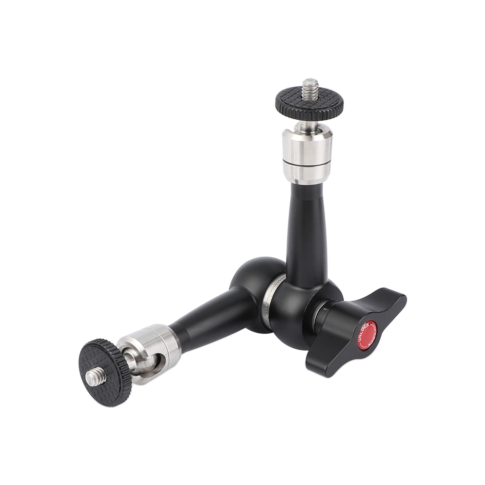 CAMVATE Articulated Magic Arm With Double 1/4" Thread Screw Mounts For Extending DSLR Camera Accessories