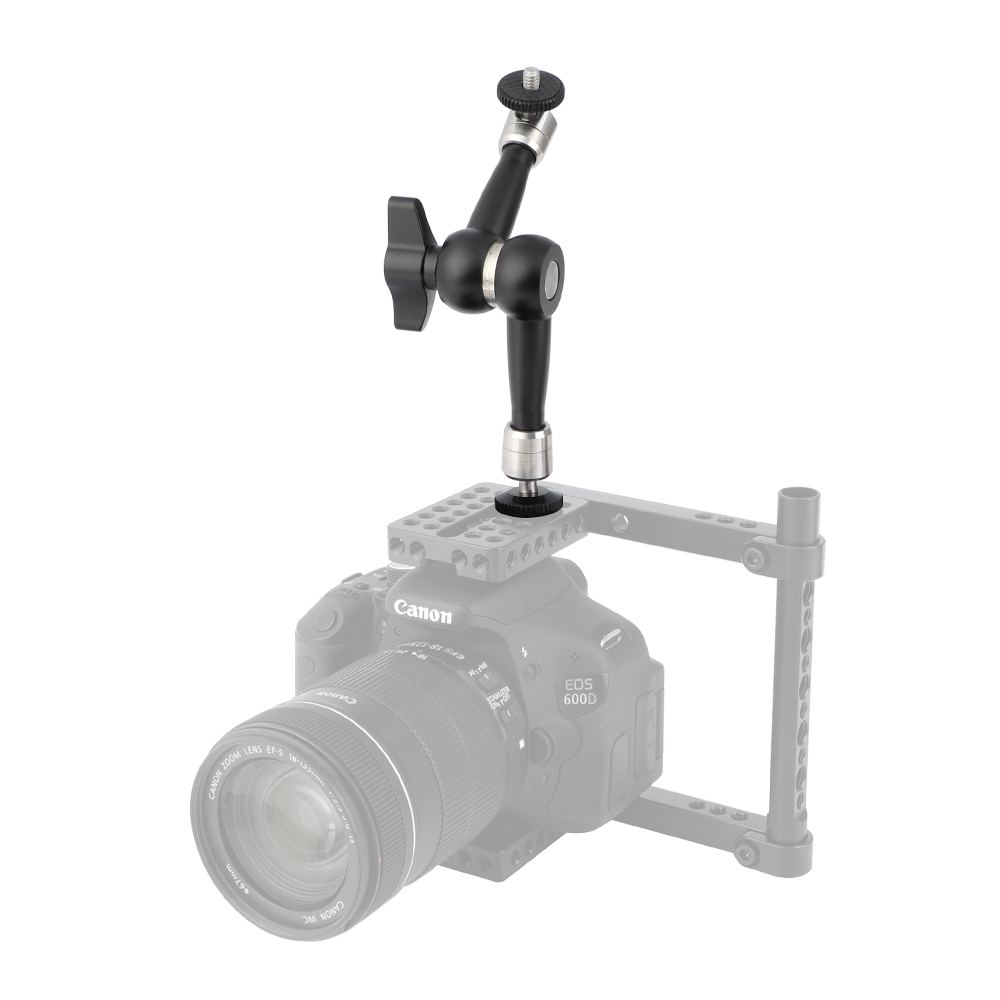 CAMVATE Articulated Magic Arm With Double 1/4" Thread Screw Mounts For Extending DSLR Camera Accessories