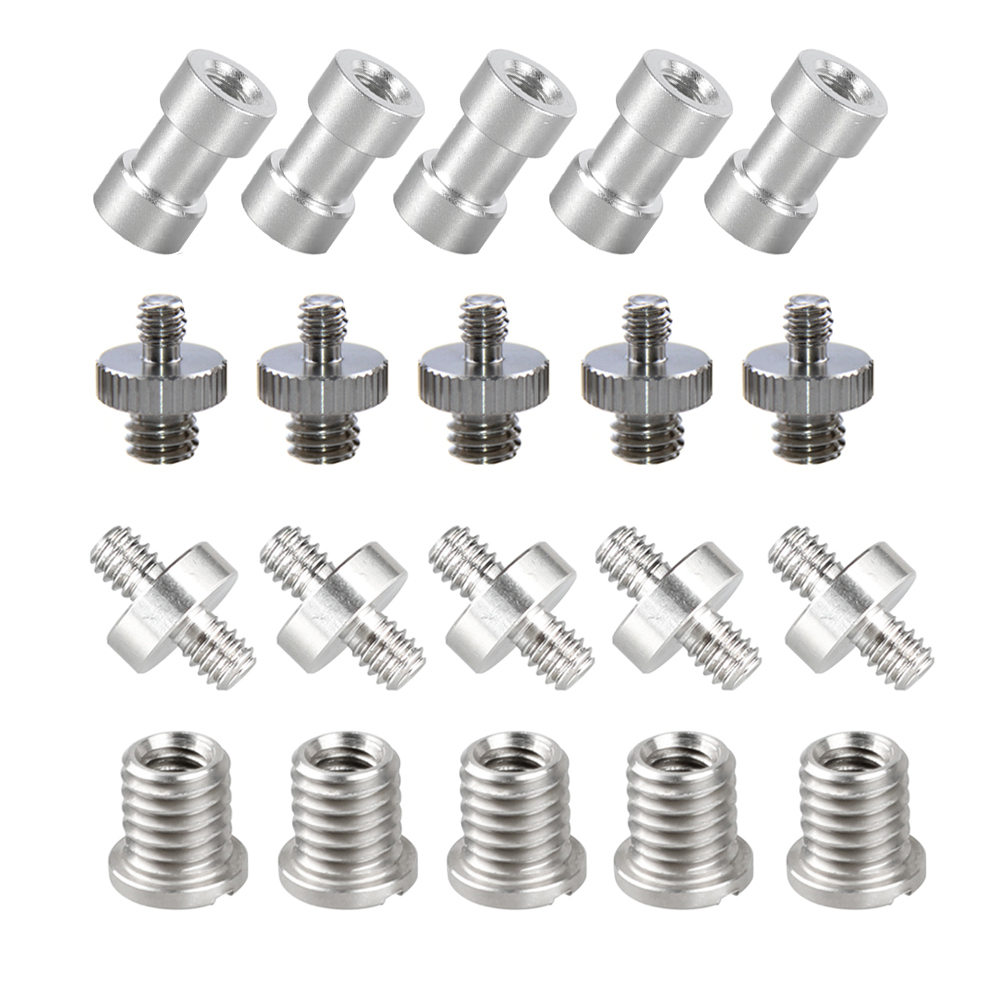 CAMVATE 1/4" & 3/8" Thread Screw Assortment Kit For DSLR Camera Cage Rig & Accessories Assembly (20pcs)