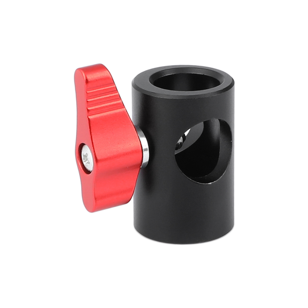 CAMVATE (Upgraded) Light Stand Head Adapter With 1/4" Female Thread & Locating Pins (Red Ratchet Knob)