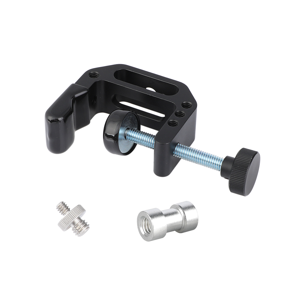 CAMVATE Robust C Clamp With 1/4" & 3/8" Male & Female Thread Screw Mounting Points (Universal Type)
