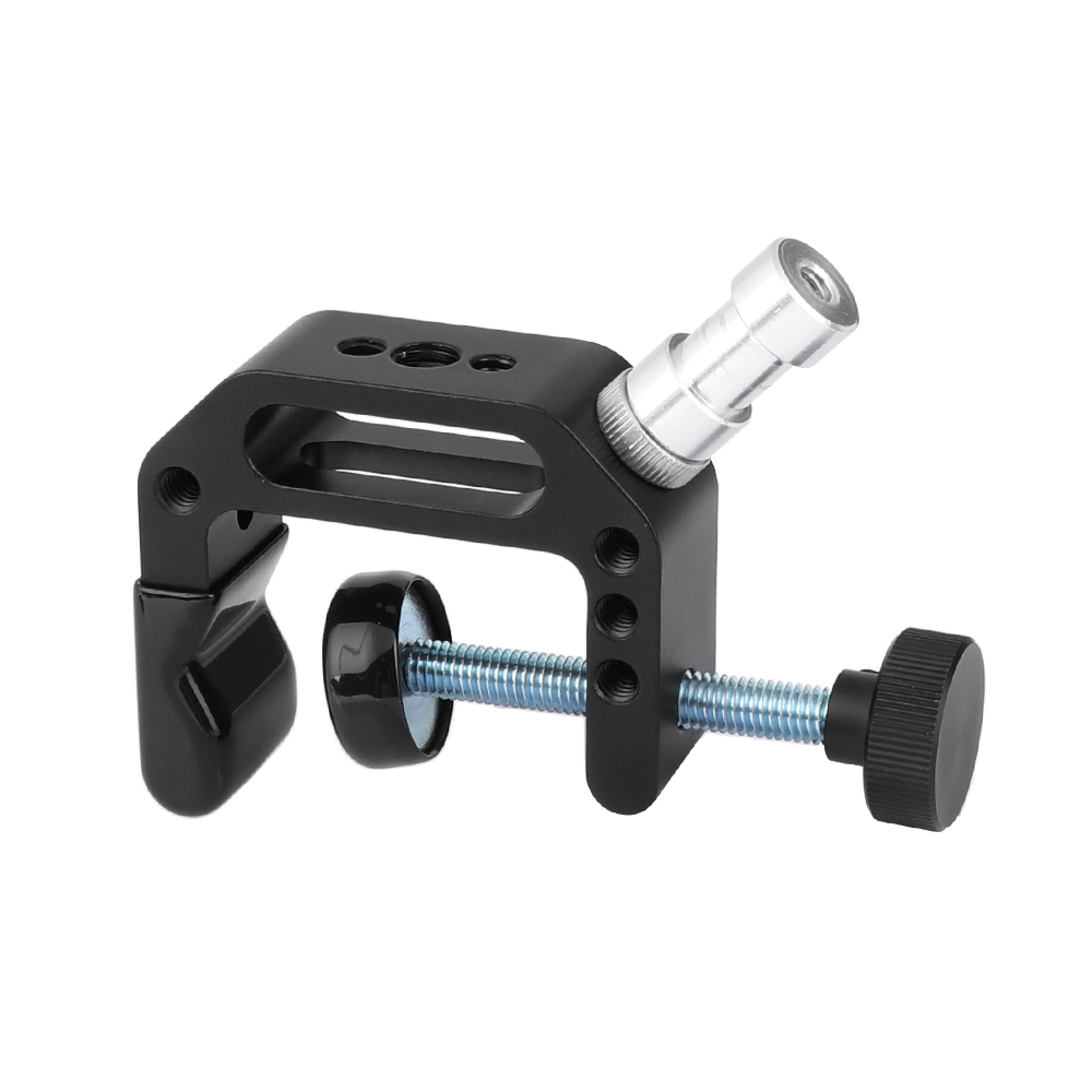 CAMVATE Robust C Clamp With 1/4" & 3/8" Male & Female Thread Screw Mounting Points (Universal Type)