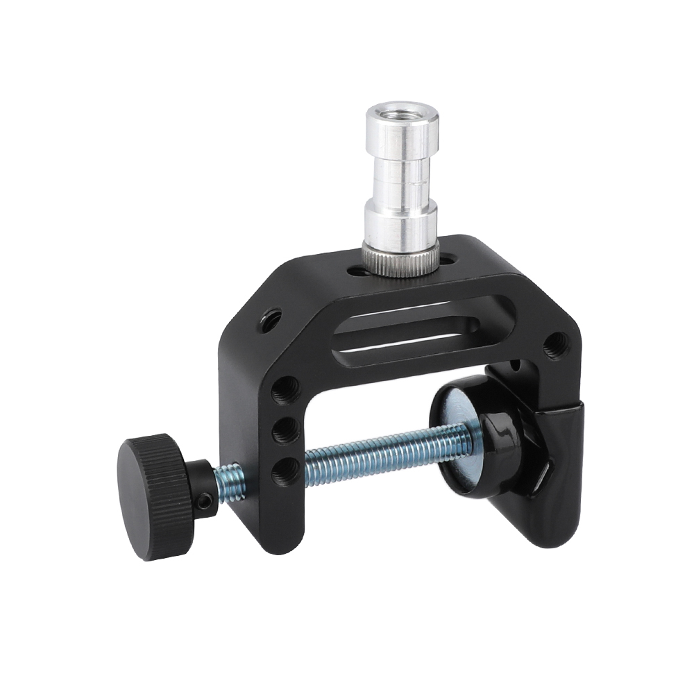 CAMVATE Robust C Clamp With 1/4" & 3/8" Male & Female Thread Screw Mounting Points (Universal Type)