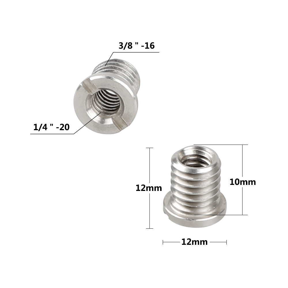 CAMVATE 1/4" & 3/8" Thread Screw Assortment Kit For DSLR Camera Cage Rig & Accessories Assembly (20pcs)