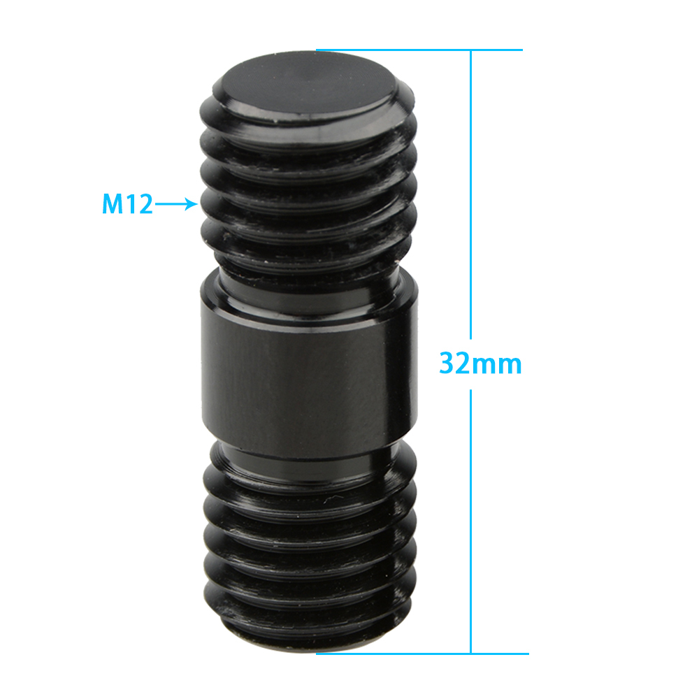 CAMVATE Standard 15mm Aluminum Rod Pipe With Extendable M12 Female Thread 100mm / 200mm / 300mm