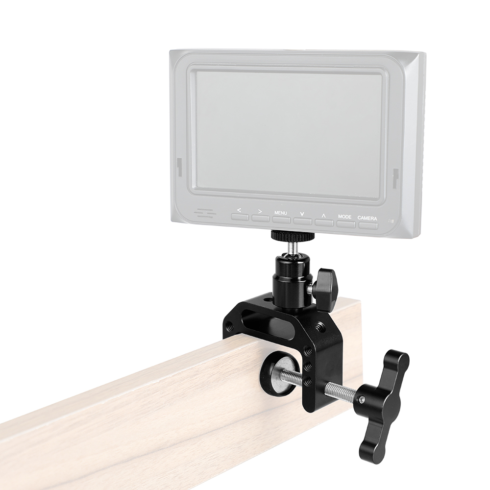 CAMVATE Super C Clamp + 9.8" Magic Articulated Arm With 1/4" Thread Screw + Mini Ball Head + For DSLR Camera Cage DIY Configuration